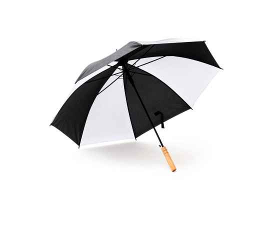 Зонт-трость FARGO, полуавтомат, UM5611S10102, Цвет: черный,белый, изображение 2