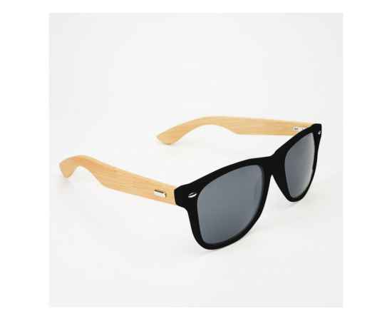 Солнцезащитные очки EDEN с дужками из натурального бамбука, SG8104S102, Цвет: черный, изображение 2