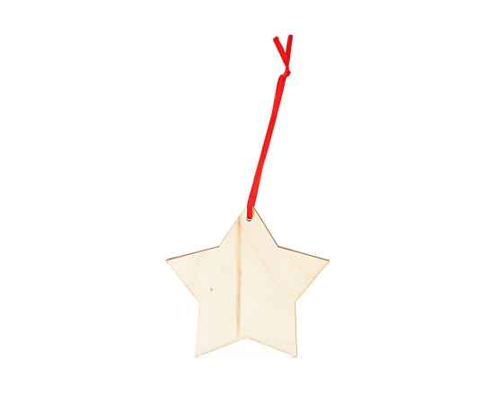 Деревянное новогоднее украшение JINGLE, звезда, XM1305S1511, изображение 5