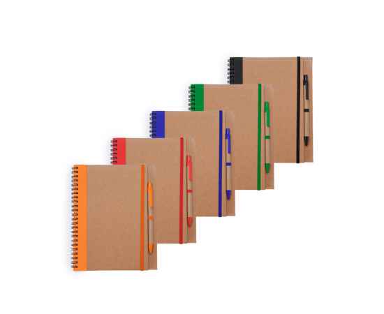 Блокнот А5+ ALANI с шариковой ручкой, NB8073S131, Цвет: бежевый,оранжевый, изображение 5