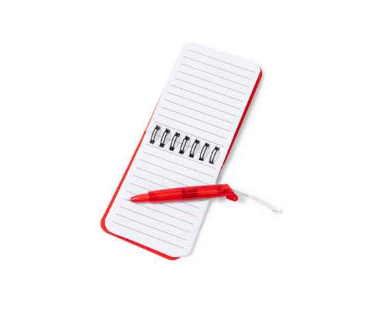 Мини-блокнот ARCO с шариковой ручкой, NB8054S160, Цвет: красный, изображение 4