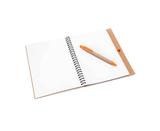 Блокнот А5+ ALANI с шариковой ручкой, NB8073S131, Цвет: бежевый,оранжевый, изображение 3