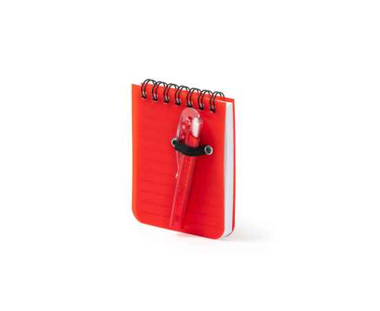 Мини-блокнот ARCO с шариковой ручкой, NB8054S160, Цвет: красный, изображение 6