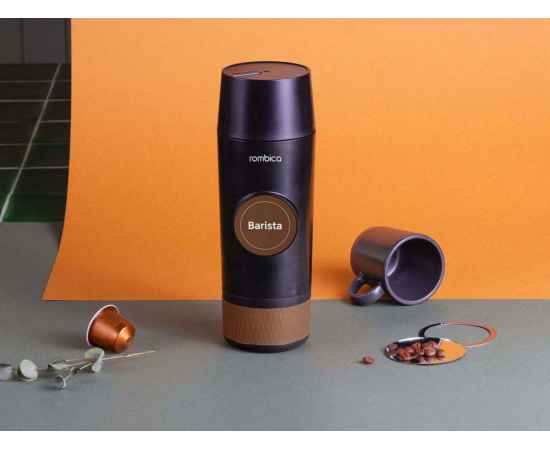 Портативная кофемашина Barista c быстрой зарядкой с логотипом Rombica, 595539.1, изображение 8