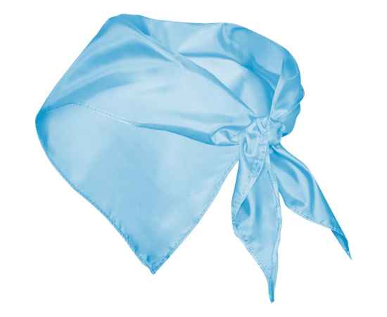 Шейный платок FESTERO треугольной формы, PN900310, Цвет: небесно-голубой, изображение 2