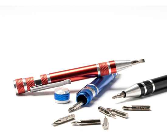 Алюминиевый мультитул BRICO в форме ручки, TO3991S105, Цвет: синий,серебристый, изображение 4