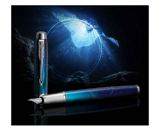 Перьевая ручка Parker IM Royal, F, 2152859, Цвет: голубой,синий,серебристый, изображение 9