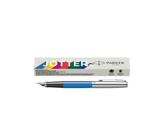 Ручка перьевая Parker Jotter Originals, F, 2096900, Цвет: серебристый,синий, изображение 6