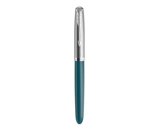 Ручка перьевая Parker 51 Core, F, 2123506, Цвет: бирюзовый,серебристый, изображение 3