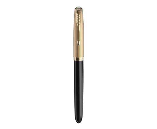 Ручка перьевая Parker 51 Deluxe, F, 2123511, Цвет: черный,золотистый, изображение 3