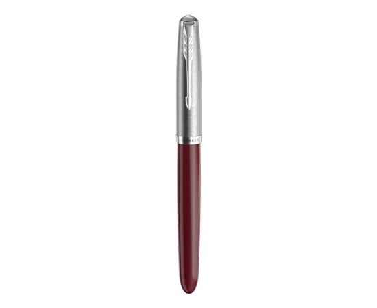 Ручка перьевая Parker 51 Core, F, 2123496, Цвет: красный,серебристый, изображение 3