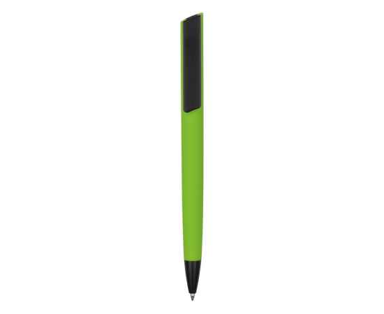 Ручка пластиковая шариковая C1 soft-touch, 16540.19clr, Цвет: черный,зеленое яблоко, изображение 2