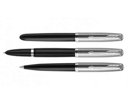 Ручка перьевая Parker 51 Core, F, 2123491, Цвет: черный,серебристый, изображение 5