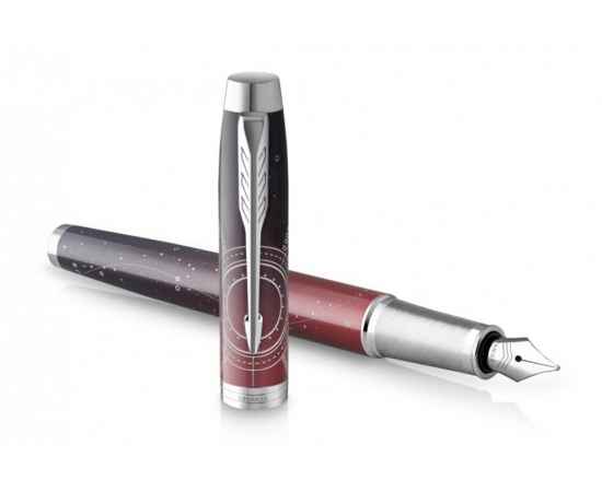 Перьевая ручка Parker IM Royal, F, 2152996, Цвет: красный,серебристый, изображение 3