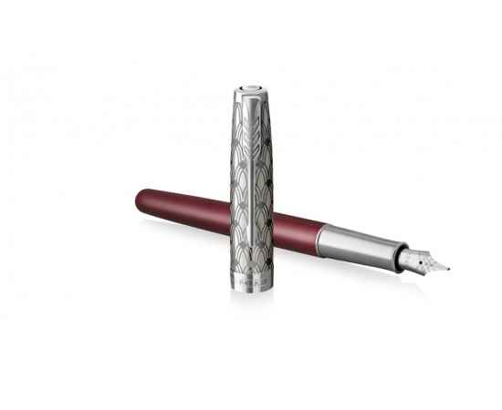 Перьевая ручка Parker Sonnet, F, 2119650, Цвет: красный,серебристый, изображение 4