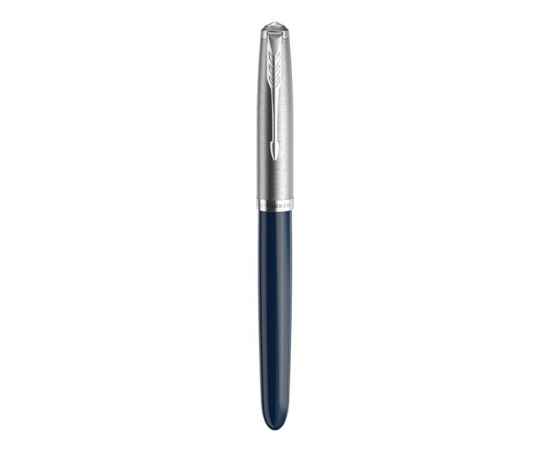 Ручка перьевая Parker 51 Core, F, 2123501, Цвет: темно-синий,серебристый, изображение 3