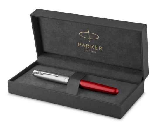 Ручка роллер Parker Sonnet, 2146770, Цвет: красный,черный,серебристый, изображение 2