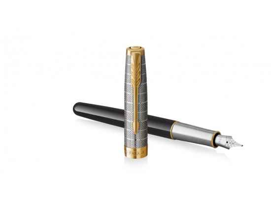 Перьевая ручка Parker Sonnet, F, 2119784, Цвет: черный,серебристый,золотистый, изображение 3