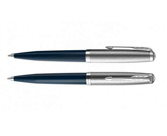 Ручка шариковая Parker 51 Core, 2123503, Цвет: темно-синий,серебристый, изображение 3
