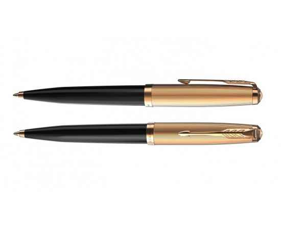 Ручка шариковая Parker 51 Deluxe, 2123513, Цвет: черный,золотистый, изображение 3