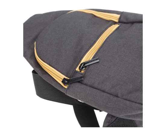 Рюкзак с одним плечевым ремнем, 73476, Цвет: бежевый,черный, изображение 5