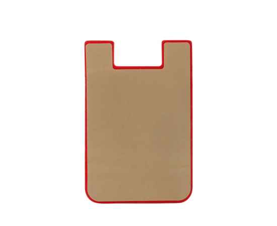 Картхолдер с креплением на телефон Gummy, 5-13421902p, Цвет: красный, изображение 4