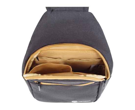 Рюкзак с одним плечевым ремнем, 73476, Цвет: бежевый,черный, изображение 3