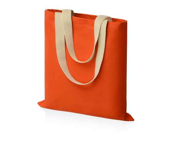 Сумка для шопинга Steady хлопковая с парусиновыми ручками, 260 г/м2, 955188p, Цвет: оранжевый