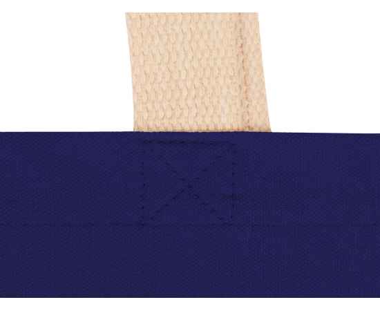 Сумка для шопинга Steady хлопковая с парусиновыми ручками, 260 г/м2, 955122p, Цвет: синий, изображение 5