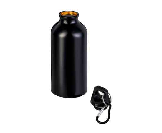 Бутылка Hip S с карабином, 400 мл, 5-10000201p, Цвет: черный, Объем: 400, изображение 2