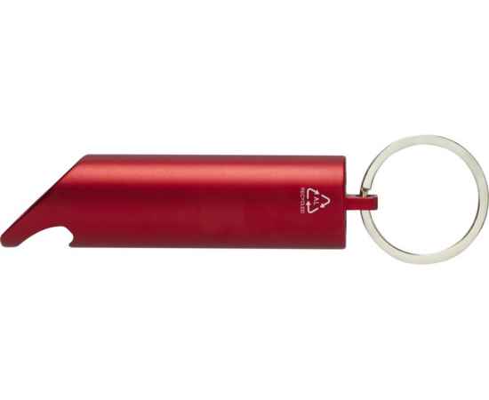 Светодиодный фонарик с открывалкой для бутылок и брелоком Flare, 10457421, Цвет: красный, изображение 2