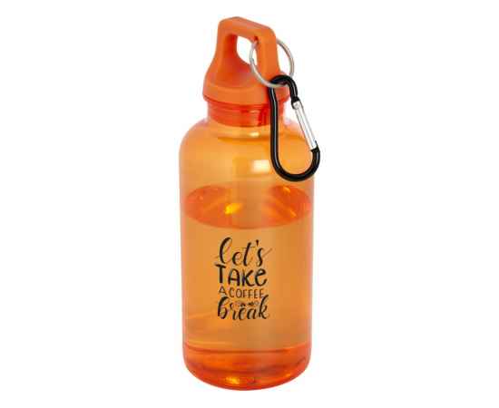 Бутылка для воды с карабином Oregon, 400 мл, 10077831, Цвет: оранжевый, Объем: 400, изображение 5