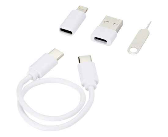 Модульный кабель для зарядки с держателем для мобильного телефона Savvy, 12436101, Цвет: белый, изображение 6
