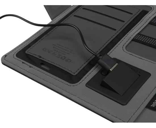 Органайзер с беспроводной зарядкой Powernote, 5000 mAh, 593918p, Цвет: светло-серый, изображение 7