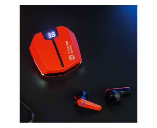 Наушники беспроводные игровые GTWS-2, 521199, Цвет: оранжевый, изображение 11
