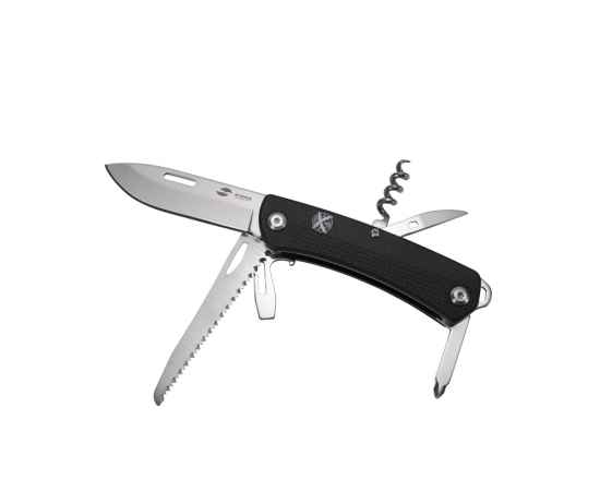 Нож перочинный, 103 мм, 10 функции, 441243, Цвет: черный, изображение 2