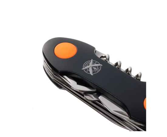 Нож перочинный, 96 мм, 15 функций, 441230, Цвет: черный,оранжевый, изображение 8