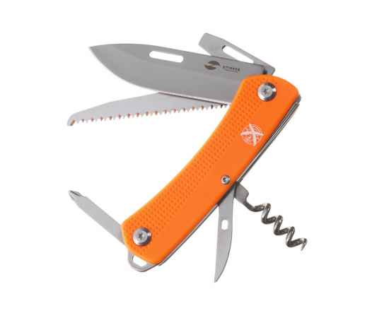 Нож перочинный, 103 мм, 10 функции, 441244, Цвет: оранжевый