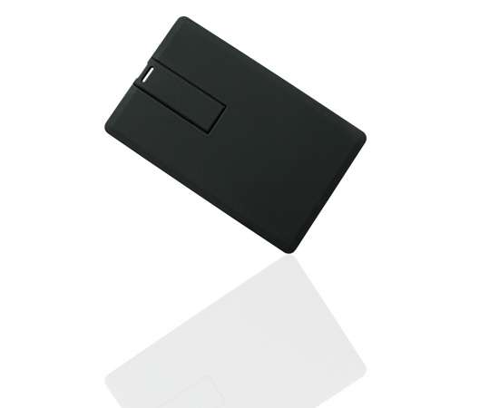 Флешка KR008,soft (черный) с чипом 64 гб, Размер: 86*54*2
