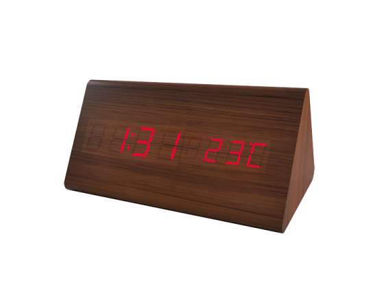 Perfeo LED часы-будильник 'Pyramid', PF-S710T время, температура (PF_A4397)