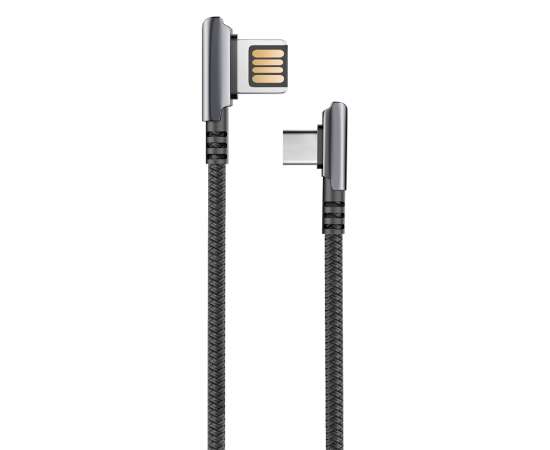 Кабель HANDY, USB 2.0 - microUSB, 1.2м, 2.1A, черный, OLMIO,