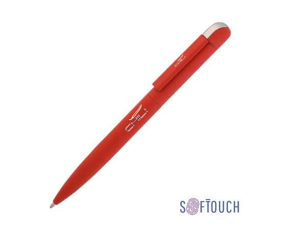 Ручка шариковая 'Jupiter', покрытие soft touch, красный, Цвет: красный