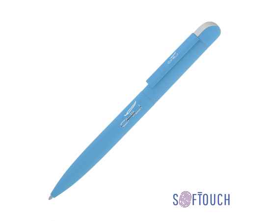 Ручка шариковая 'Jupiter', покрытие soft touch, голубой, Цвет: голубой