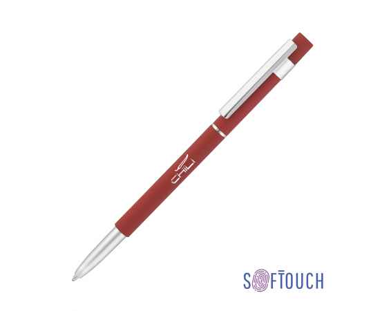 Ручка шариковая 'Star', покрытие soft touch, красный, Цвет: красный