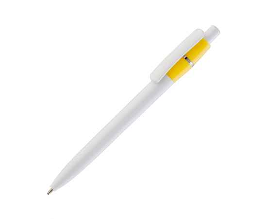 Ручка шариковая 'Victoria', белый с желтым, Цвет: белый с желтым