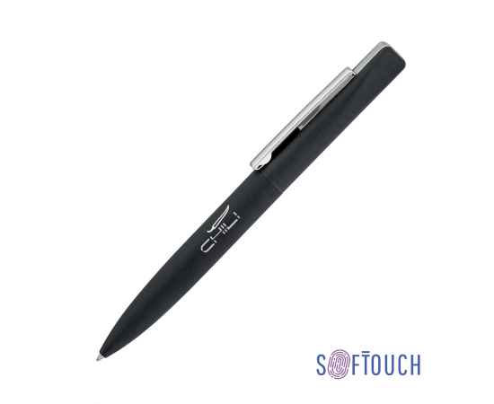 Ручка шариковая 'Mercury', покрытие soft touch, черный, Цвет: черный
