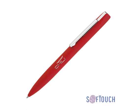 Ручка шариковая 'Mercury', покрытие soft touch, красный, Цвет: красный