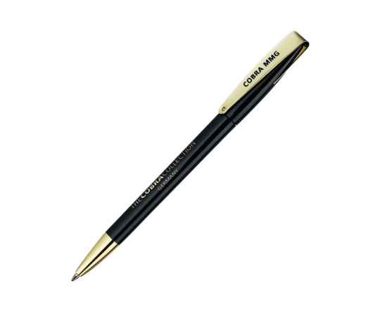 Ручка шариковая COBRA MMG, черный,золотистый, Цвет: черный,золотистый