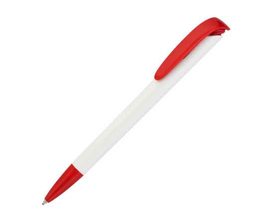 Ручка шариковая JONA, белый с красным, Цвет: белый с красным