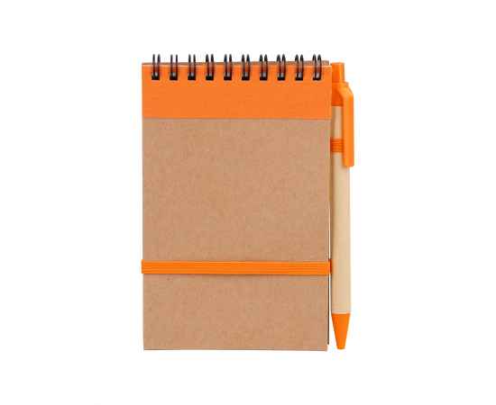 Блокнот с ручкой 'Papyrus', оранжевый, Цвет: оранжевый